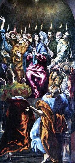 El Greco Ausgiebung des Hl. Geistes Spain oil painting art